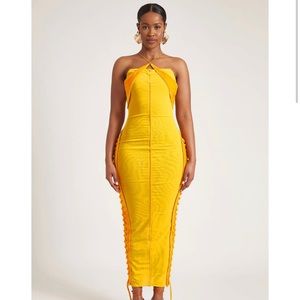 BBXBRAND Velvet Mesh Maxi - Sun